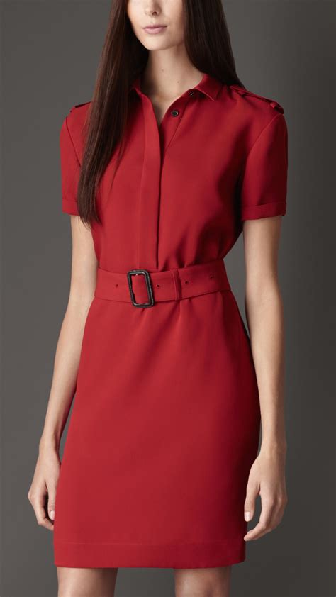 red dress burberry|authentic Burberry dress.